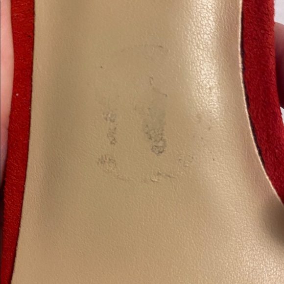 Chinese Laundry Taryn Womens Size 8 Dress Sandals Red Suede NWOT - Picture 14 of 16